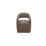 Barrow Soft Taupe Rolling Dining Chair by MOES at Eve Furniture