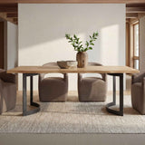 Barrow Soft Taupe Rolling Dining Chair