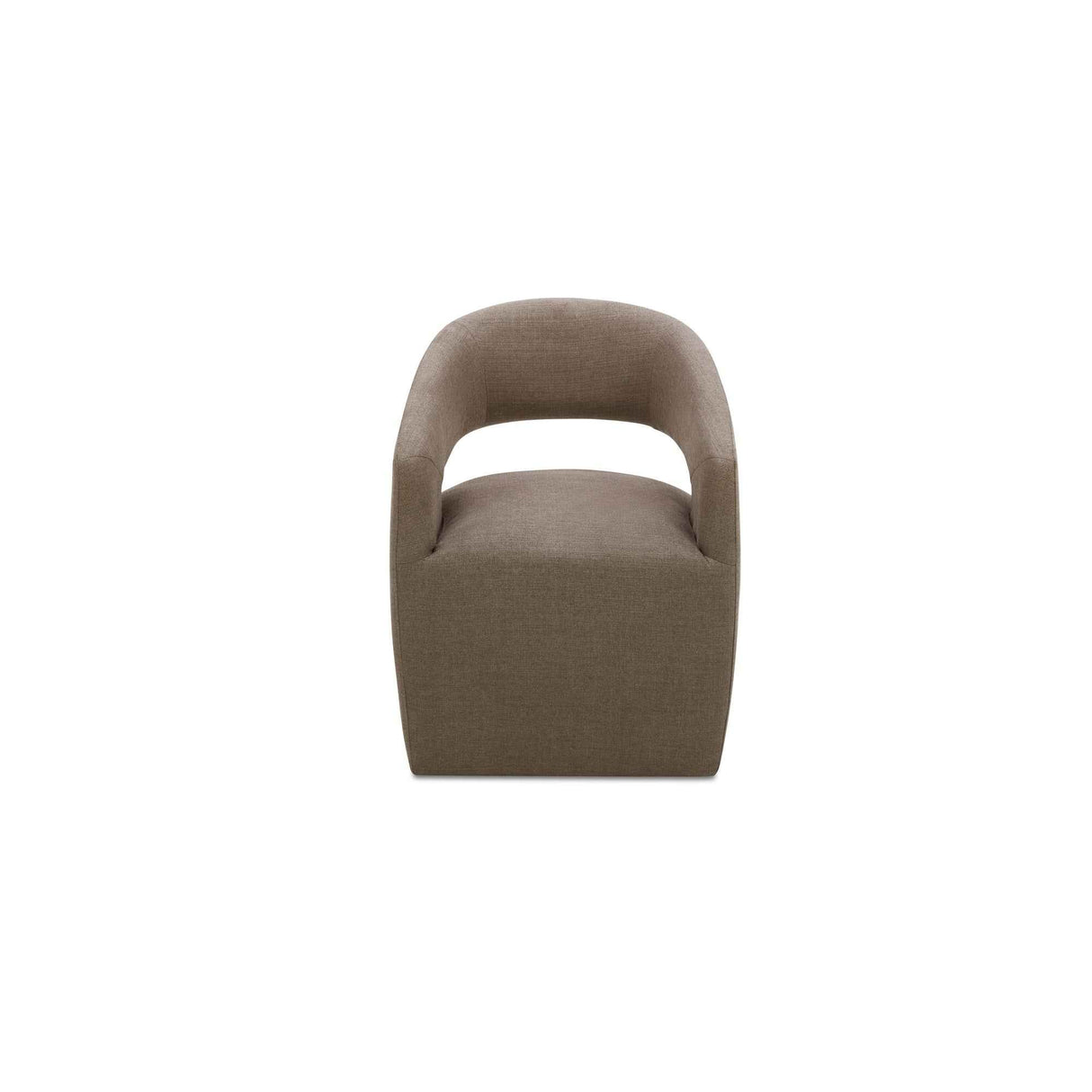Barrow Soft Taupe Rolling Dining Chair