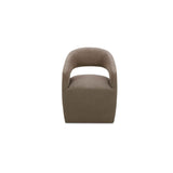 Barrow Soft Taupe Rolling Dining Chair