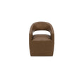 Barrow Tan Leather Rolling Dining Chair by Moe's Home at Eve Furniture