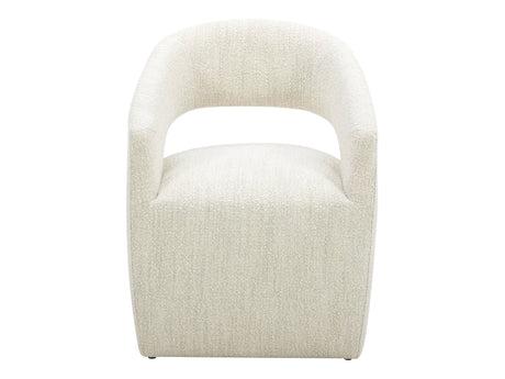 Barrow White Mist Rolling Dining Chair by MOES at Eve Furniture