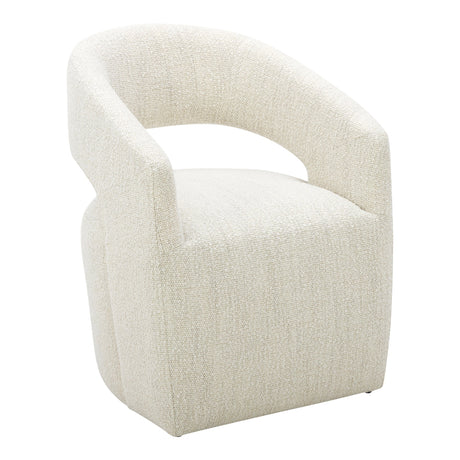 Barrow White Mist Rolling Dining Chair by MOES at Eve Furniture