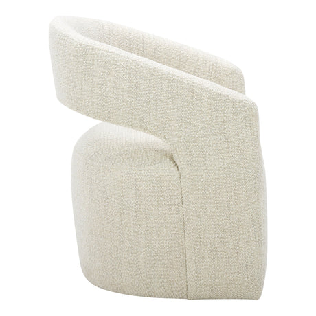 Barrow White Mist Rolling Dining Chair by MOES at Eve Furniture