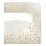 Barrow White Mist Rolling Dining Chair by Moe's Home at Eve Furniture