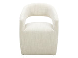 Barrow White Mist Rolling Dining Chair by Moe's Home at Eve Furniture