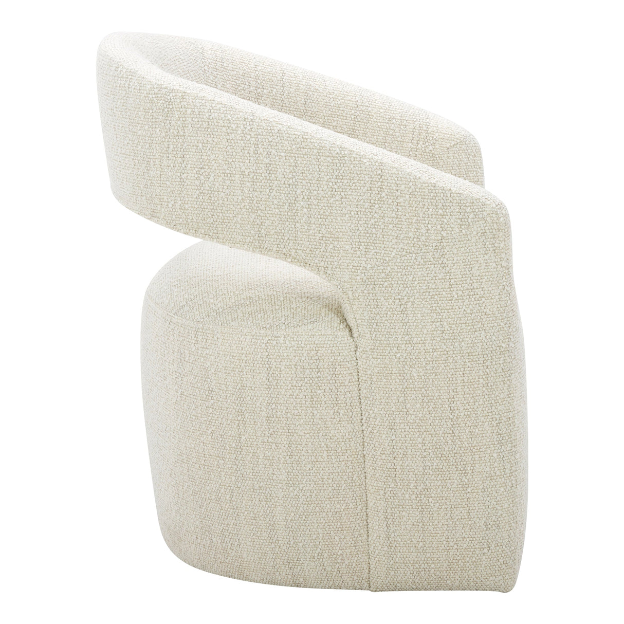 Barrow White Mist Rolling Dining Chair by Moe's Home at Eve Furniture