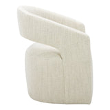 Barrow White Mist Rolling Dining Chair by Moe's Home at Eve Furniture