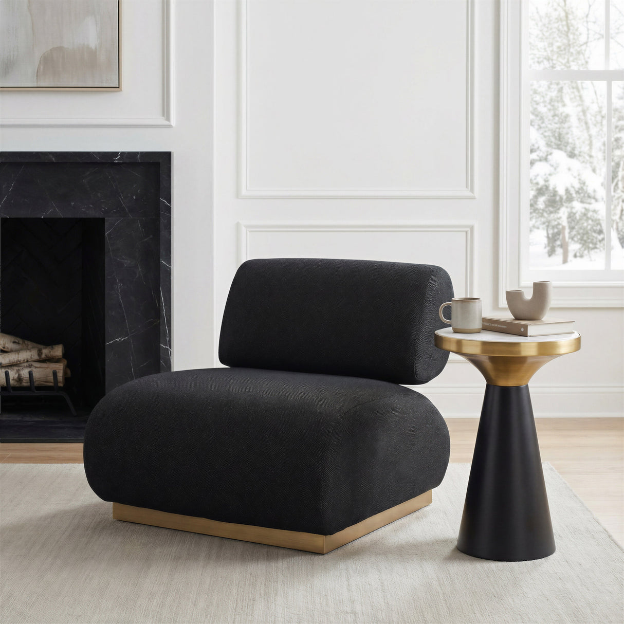 Barsa Black Accent Chair by Zuomod at Eve Furniture
