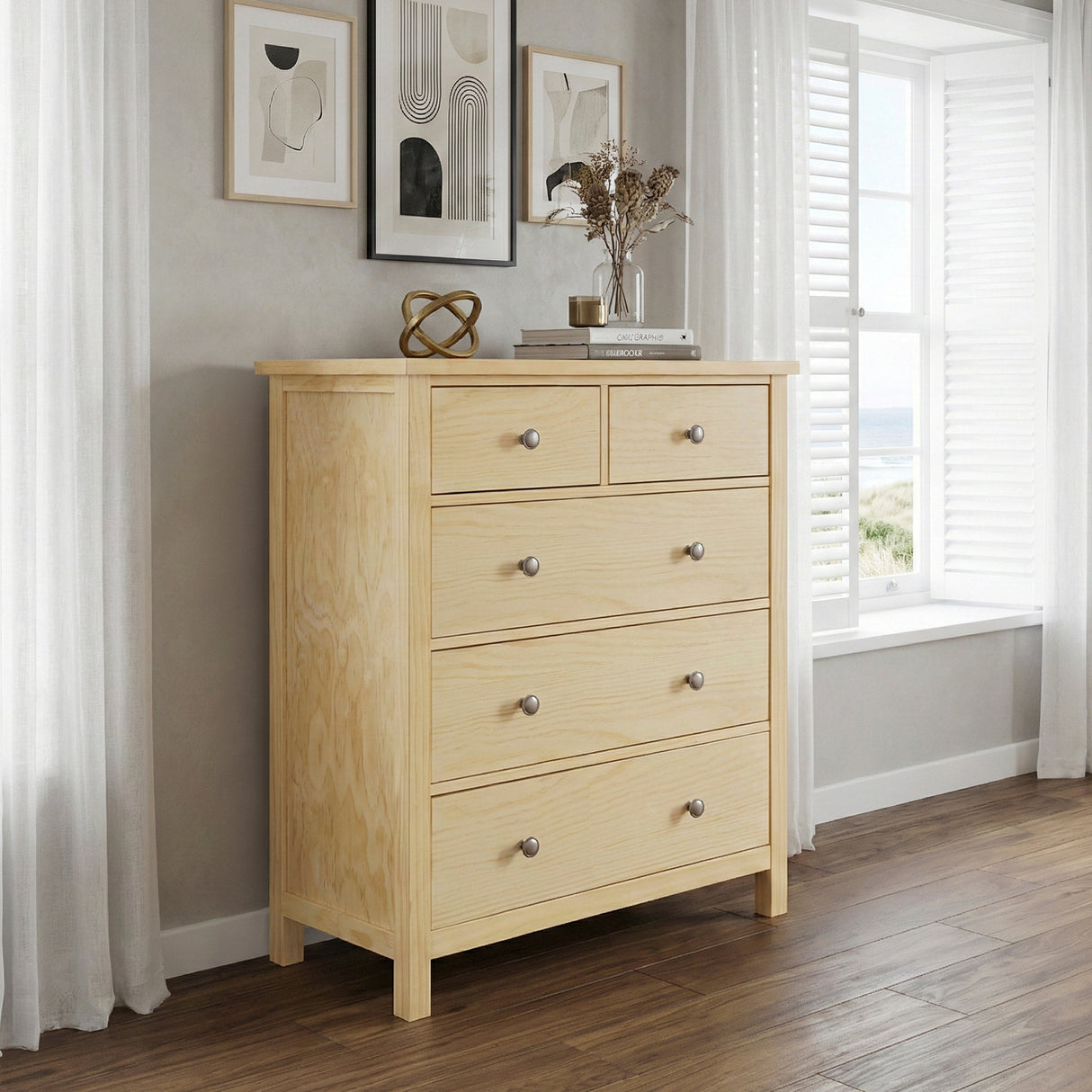 Bartly Natural Chest by Homelegance at Eve Furniture