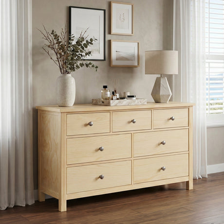 Bartly Natural Dresser by Homelegance at Eve Furniture