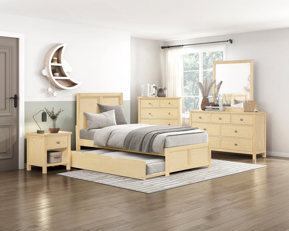 Bartly Natural Dresser by Homelegance at Eve Furniture