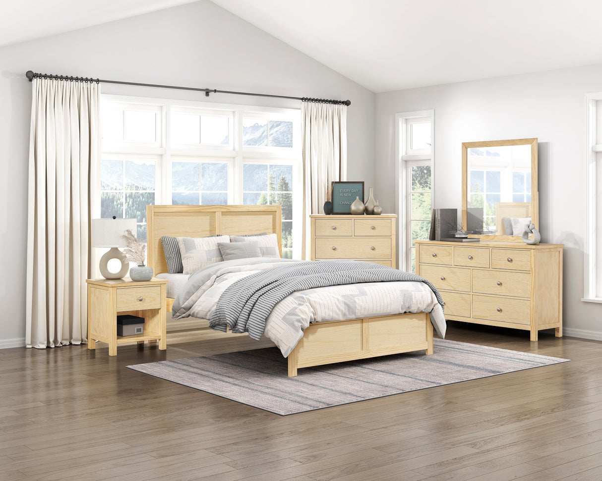 Bartly Natural Dresser by Homelegance at Eve Furniture