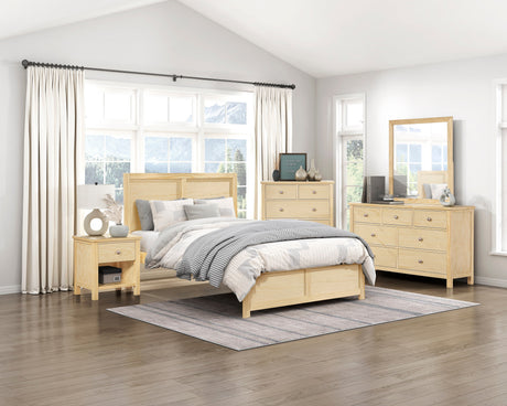 Bartly Natural Dresser by Homelegance at Eve Furniture