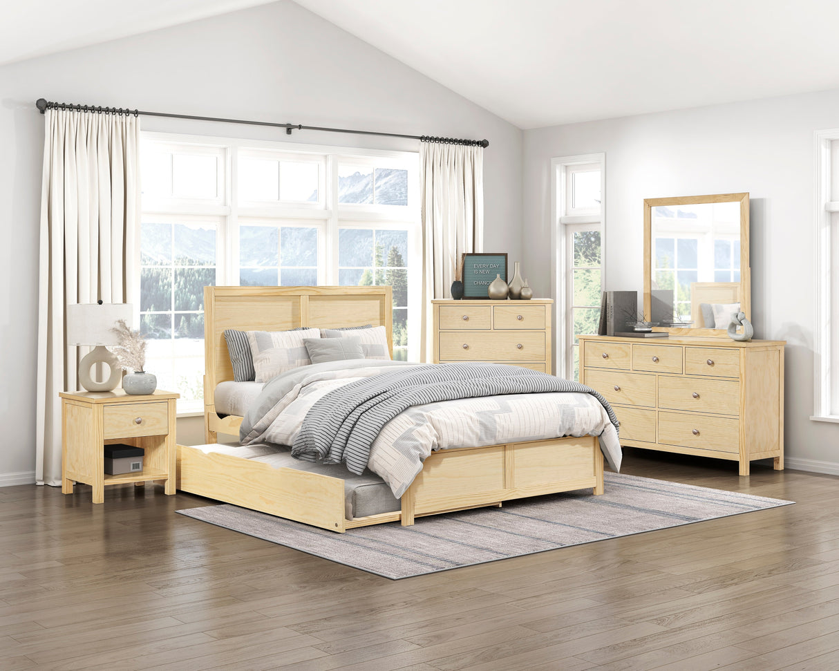 Bartly Natural Dresser by Homelegance at Eve Furniture