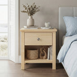Bartly Natural Nightstand by Homelegance at Eve Furniture
