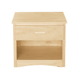 Bartly Natural Nightstand by Homelegance at Eve Furniture