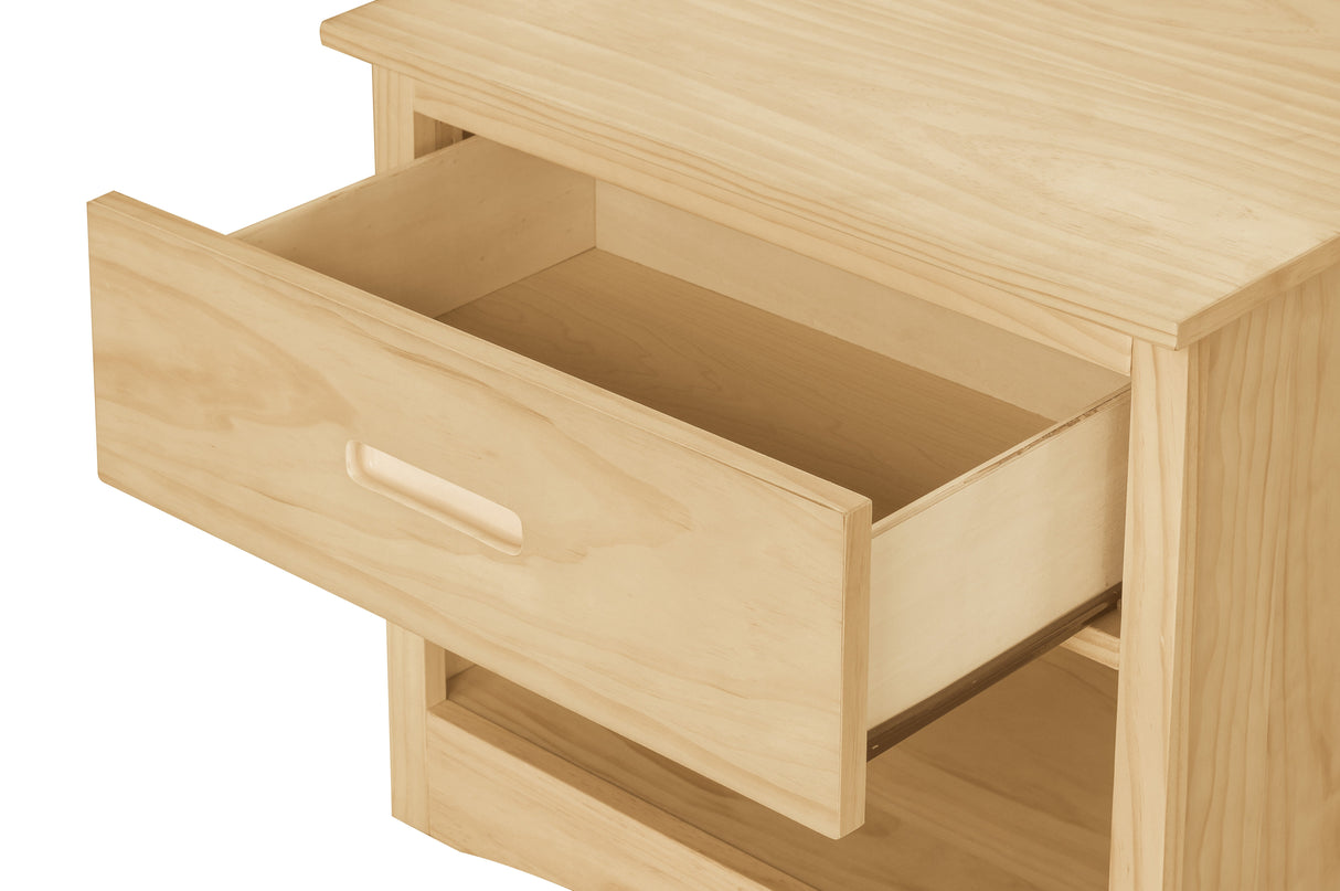 Bartly Natural Nightstand by Homelegance at Eve Furniture