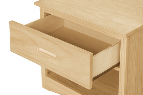 Bartly Natural Nightstand by Homelegance at Eve Furniture
