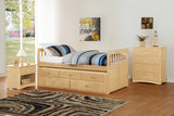 Bartly Natural Nightstand by Homelegance at Eve Furniture