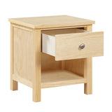 Bartly Natural Nightstand by Homelegance at Eve Furniture