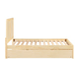 Bartly Natural Pine Full Platform Bed