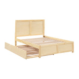 Bartly Natural Pine Full Platform Bed