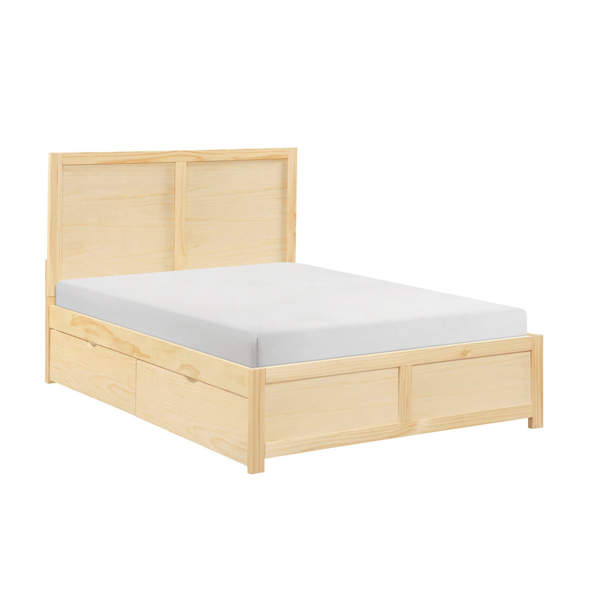 Bartly Natural Pine Full Platform Bed