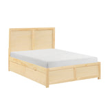 Bartly Natural Pine Full Platform Bed