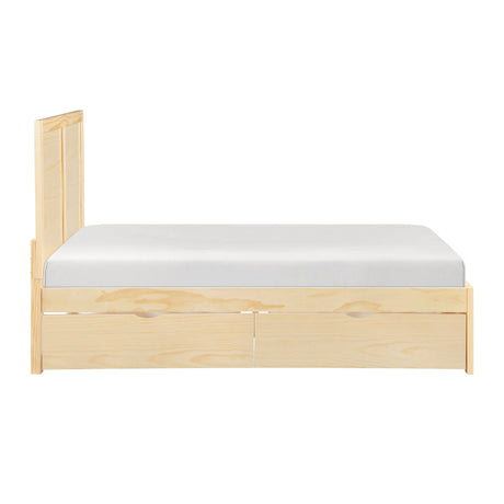 Bartly Natural Pine Full Platform Bed by Homelegance at Eve Furniture