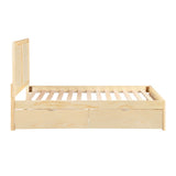 Bartly Natural Pine Full Platform Bed