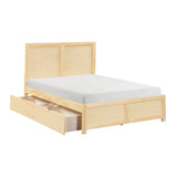 Bartly Natural Pine Full Platform Bed