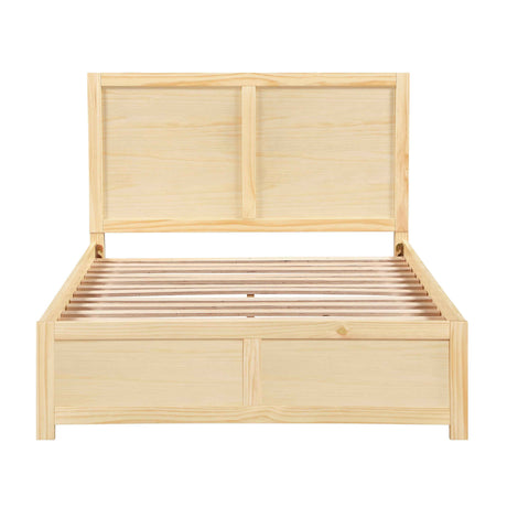 Bartly Natural Pine Full Platform Bed by Homelegance at Eve Furniture