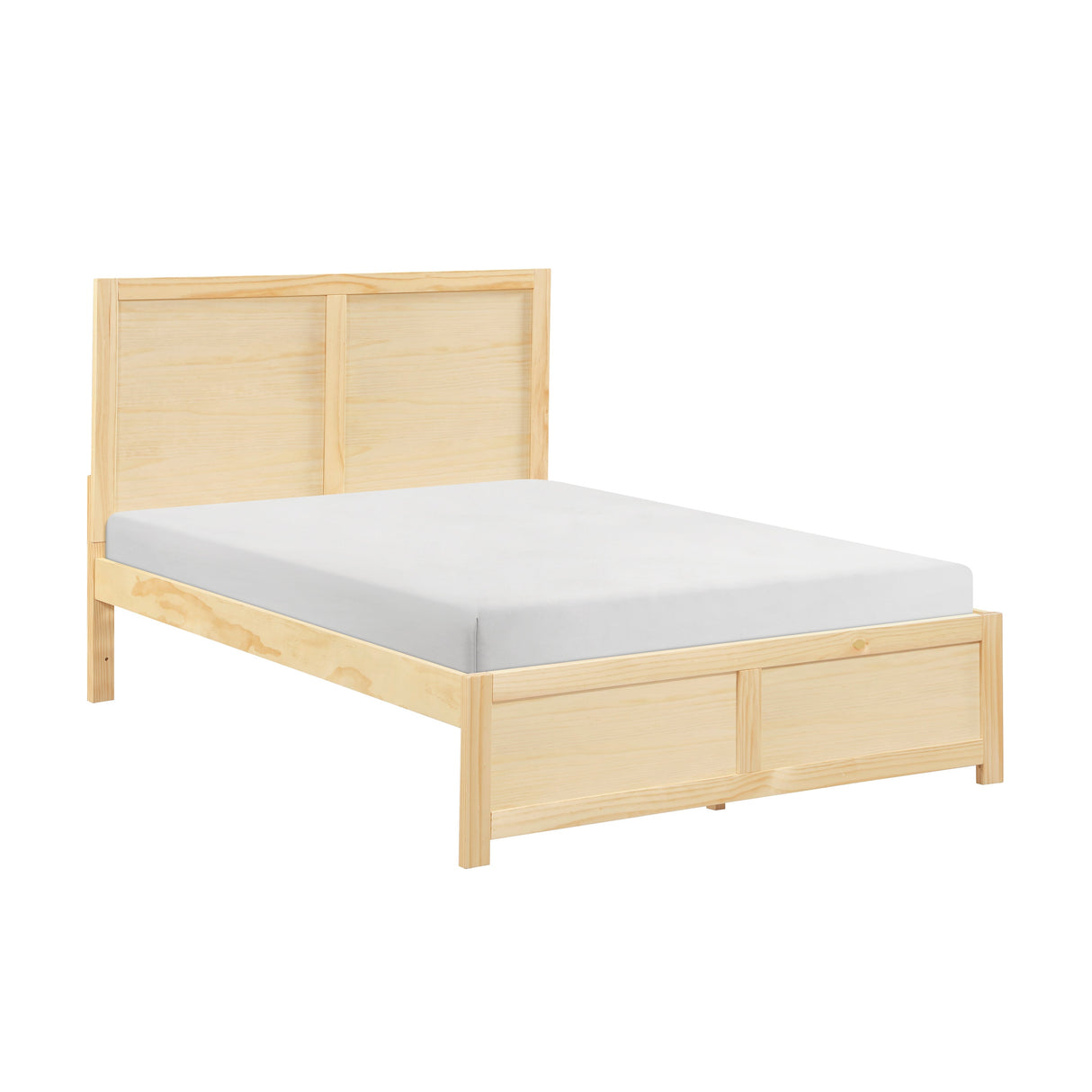 Bartly Natural Pine Full Platform Bed