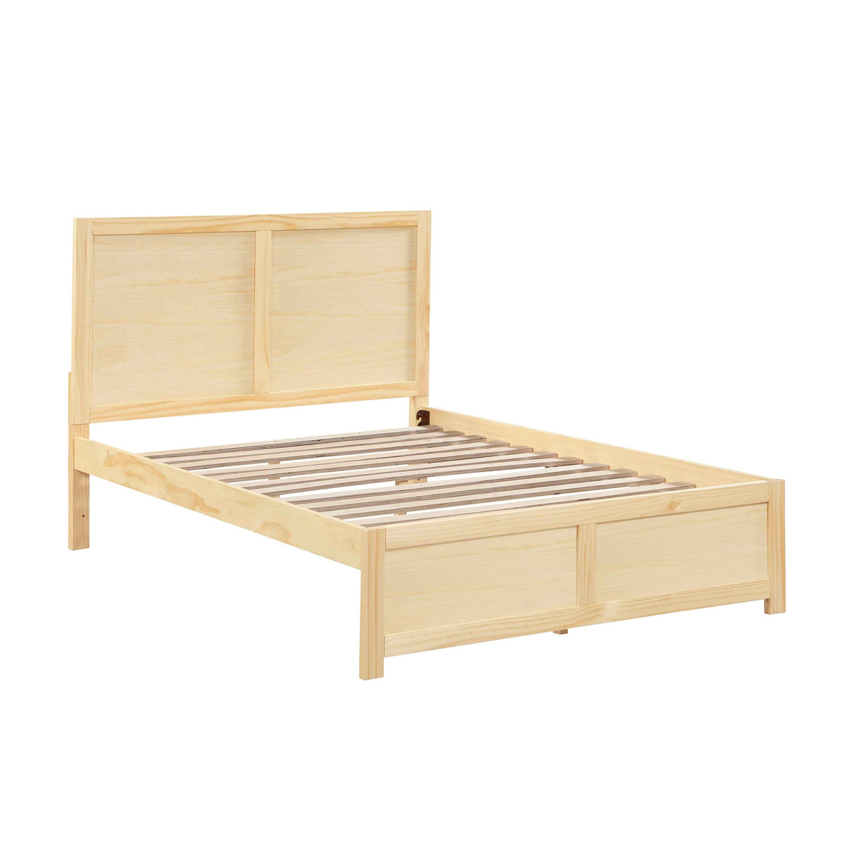 Bartly Natural Pine Full Platform Bed