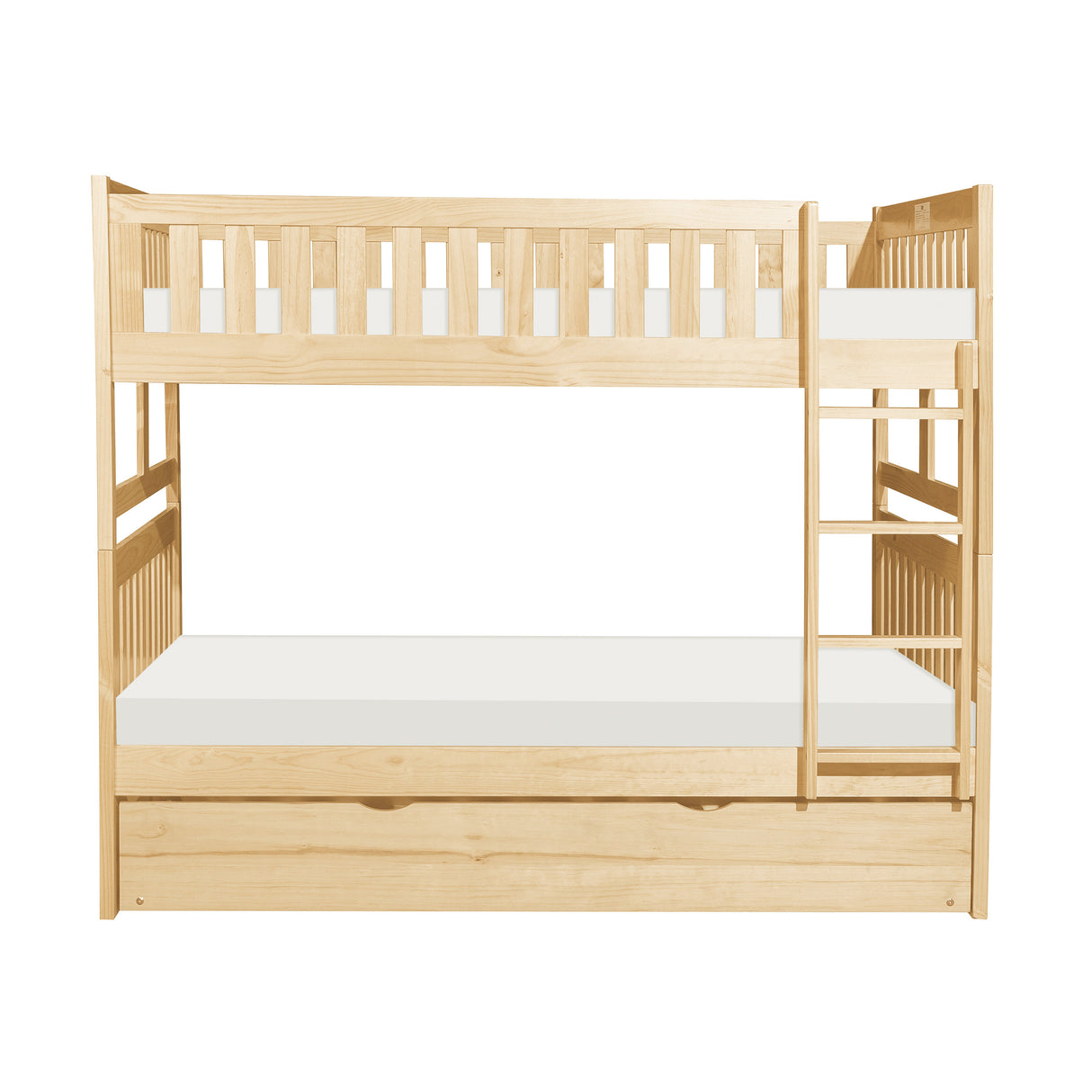 Bartly Natural Pine Full Platform Bed