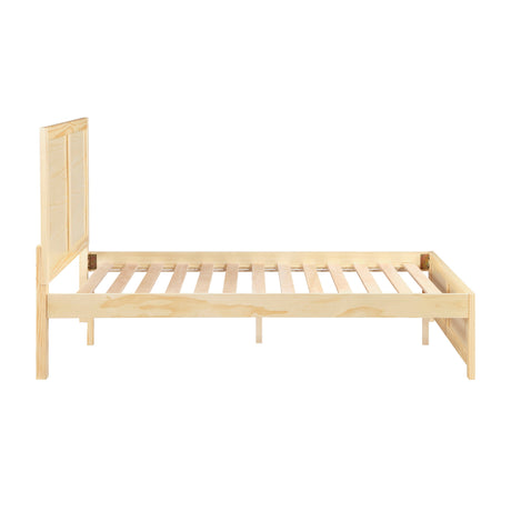 Bartly Natural Pine Full Platform Bed by Homelegance at Eve Furniture