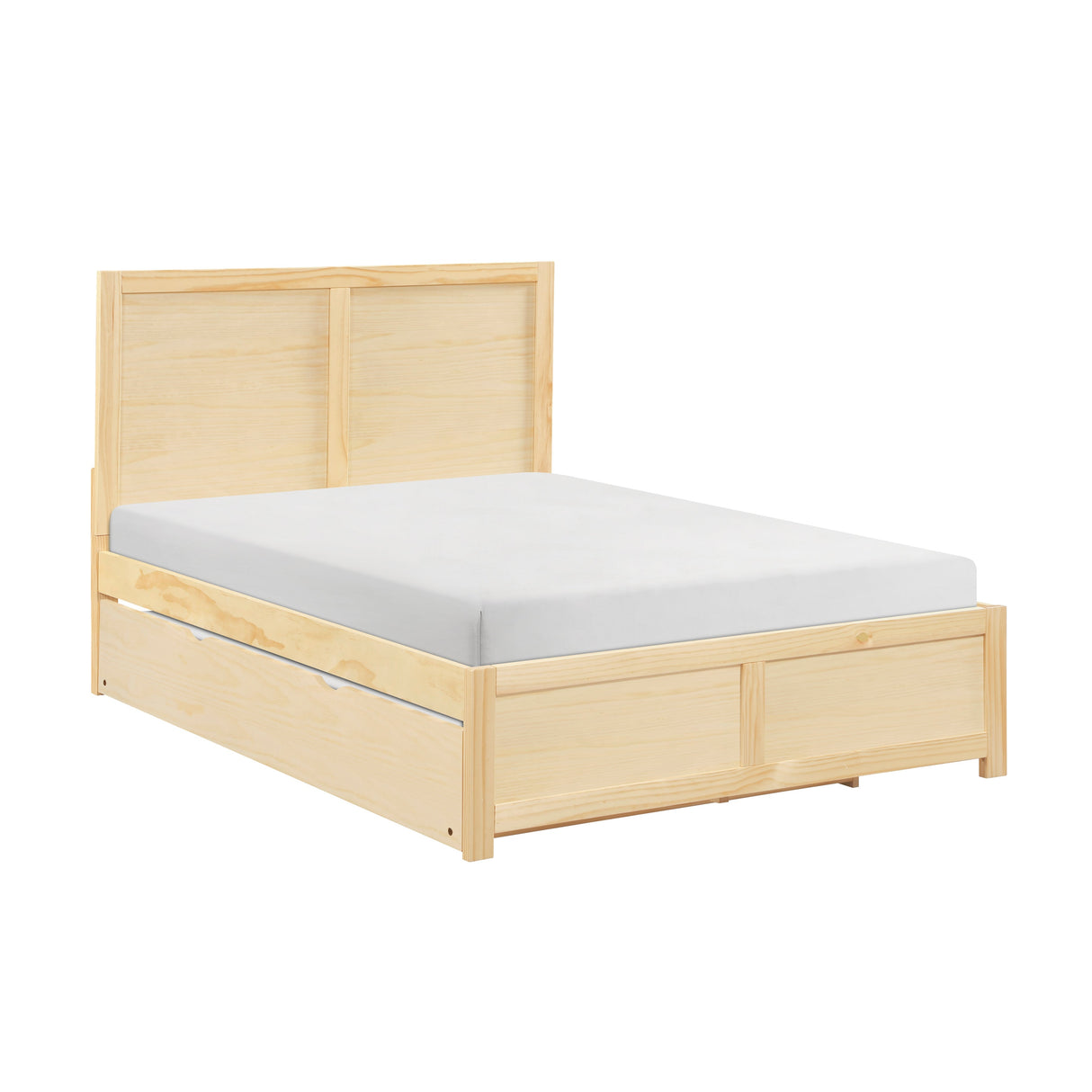Bartly Natural Pine Full Platform Bed