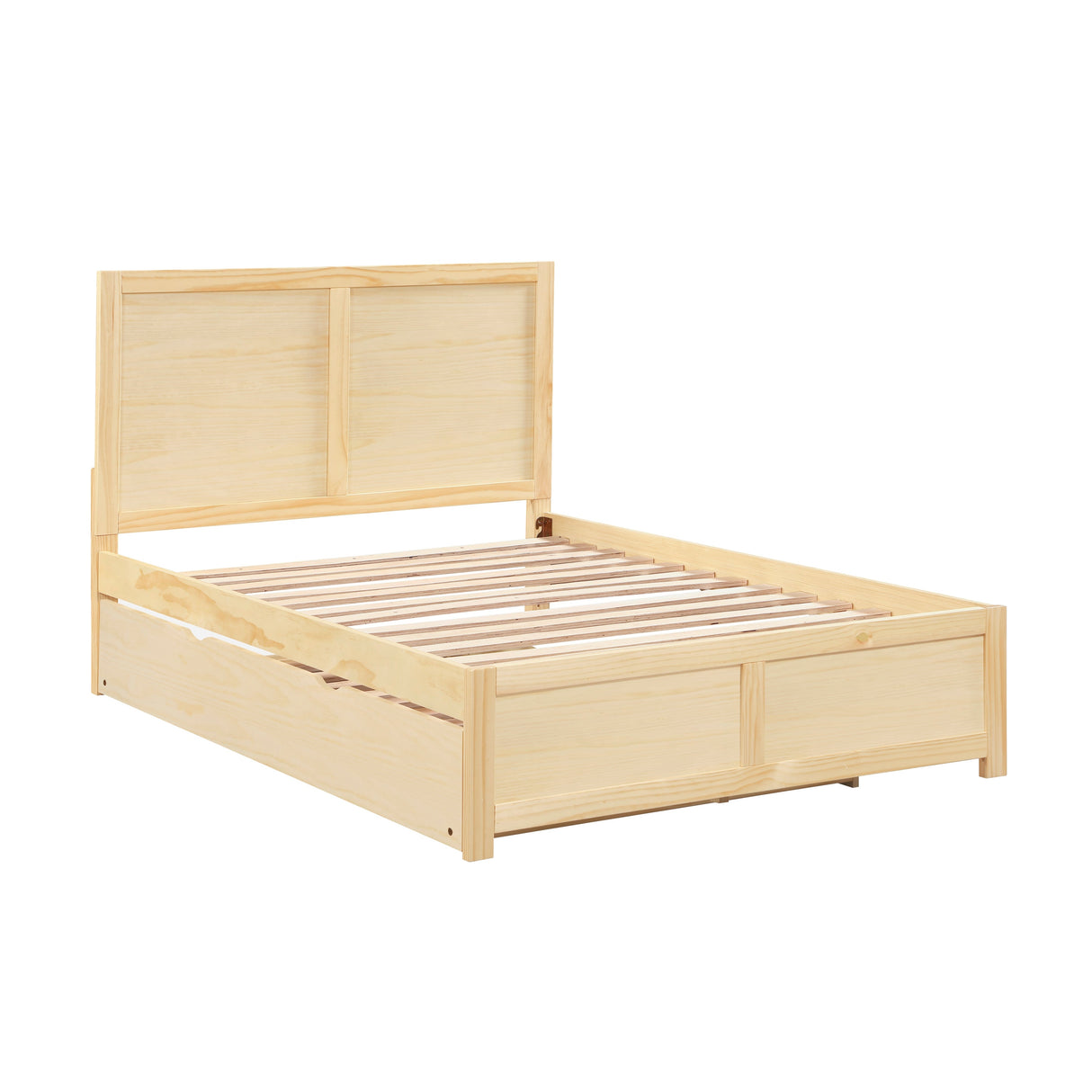 Bartly Natural Pine Full Platform Bed