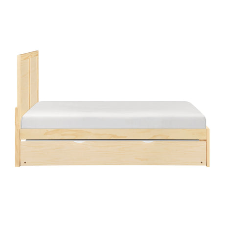 Bartly Natural Pine Full Platform Bed by Homelegance at Eve Furniture