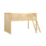 Bartly Natural Pine Low Loft Bunk by Homelegance at Eve Furniture