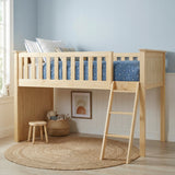 Bartly Natural Pine Low Loft Bunk by Homelegance at Eve Furniture