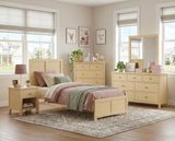 Bartly Natural Pine Twin Platform Bed