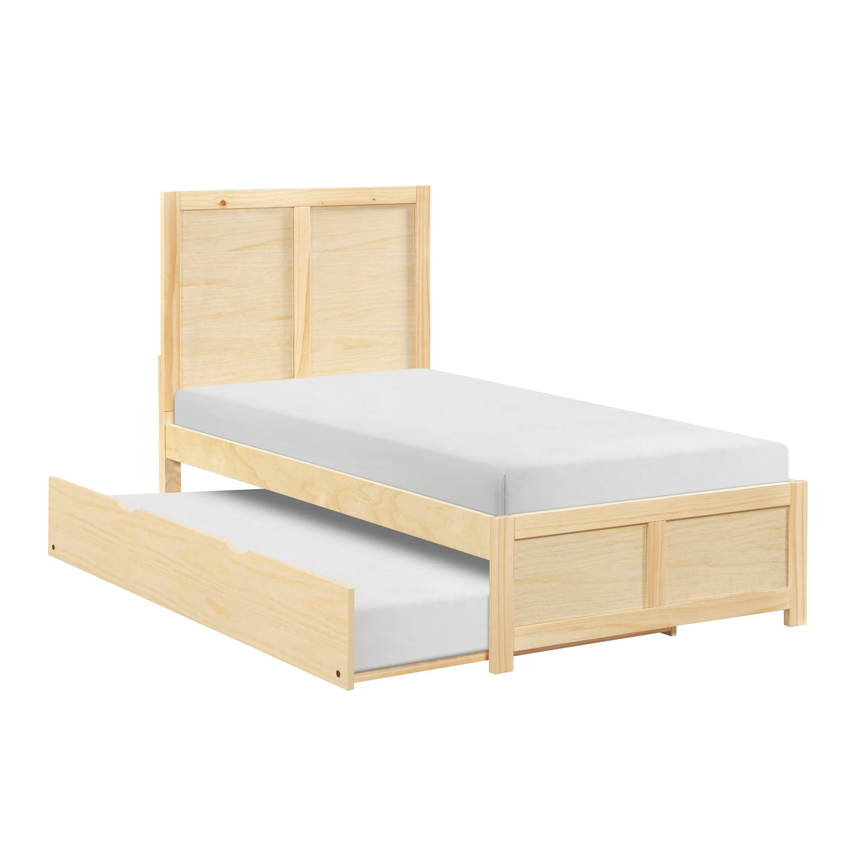 Bartly Natural Pine Twin Platform Bed