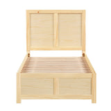 Bartly Natural Twin Platform Bed by Homelegance at Eve Furniture