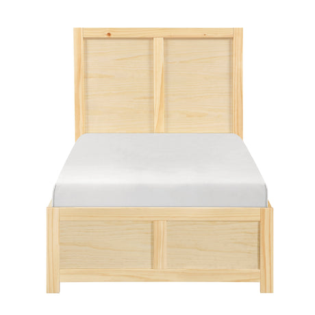 Bartly Natural Twin Platform Bed by Homelegance at Eve Furniture