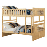 Bartly Pine Full/Full Bunk Bed by Homelegance at Eve Furniture