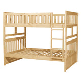 Bartly Pine Full/Full Bunk Bed by Homelegance at Eve Furniture