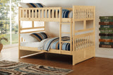 Bartly Pine Full/Full Bunk Bed by Homelegance at Eve Furniture