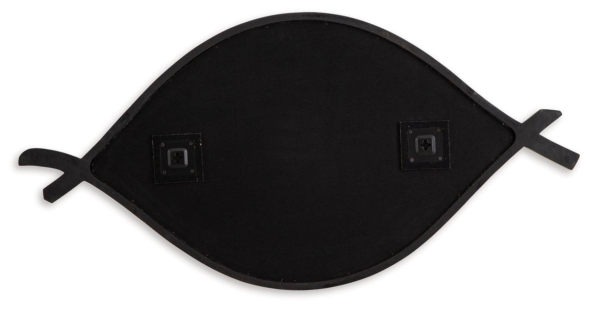 Bartner Antique Gold Finish Accent Mirror by Ashley at Eve Furniture